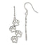 Paw Prints Drop Earrings in Sterling Silver - Sophia Jewelers