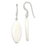 Sterling Silver Polished White Mother of Pearl Marquise Dangle Earrings - Sophia Jewelers
