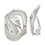 Sterling Silver Polished Fancy S Design Non-Pierced Earrings