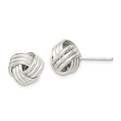 Sterling Silver Twisted Knot Post Earrings