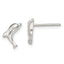 Sterling Silver Polished Dolphin Post Earrings