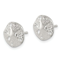 Sterling Silver Sand Dollar Mini Earrings