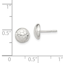 Sterling Silver Soccer Ball Mini Earrings