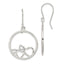 Open Hearts Circle Dangle Earrings in Sterling Silver - Sophia Jewelers