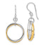 Triple Circle Dangle Earrings in Gold-Plated Sterling Silver - Sophia Jewelers