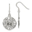 Filigree Circle Dangle Earrings in Sterling Silver, 19mm - Sophia Jewelers