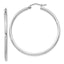 Sterling Silver Rhodium-plated 2mm Round Hoop Earrings - Sophia Jewelers