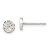 Sterling Silver Swirl Post Earrings