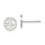 Sterling Silver Peace Sign Post Earrings