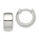 Sterling Silver Hinged Hoop Earrings