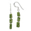 Green Russian Serpentine Dangle Earrings in Sterling Silver - Sophia Jewelers