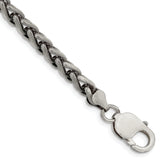 Sterling Silver Antiqued 6mm Round Spiga Chain