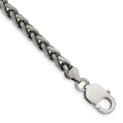 Sterling Silver Antiqued 6mm Round Spiga Chain