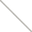 Sterling Silver Polished 3.15mm Curb Chain