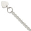 Fancy Rolo Link Toggle Bracelet in Sterling Silver, 17mm, 7.8 Inch - Sophia Jewelers