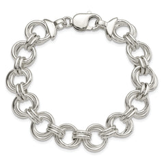 Sterling Silver Fancy Link Bracelet