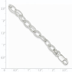 Sterling Silver 6mm Double Link Bracelet