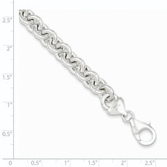 Sterling Silver Polished Fancy Link Bracelet