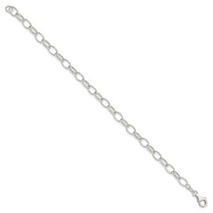 Sterling Silver Polished Fancy Link Bracelet