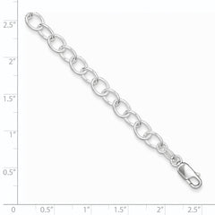 Sterling Silver Polished Fancy Link Bracelet