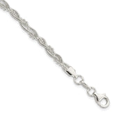 Sterling Silver Fancy Braided Bracelet