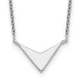 Sterling Silver Polished V-Shape Necklace