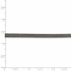 Sterling Silver 925 Mesh Necklace with Antique Finish 20" Elegant Design