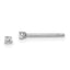 Sterling Silver Madi K Rhodium-plated 2mm Round CZ Children's Stud Earrings