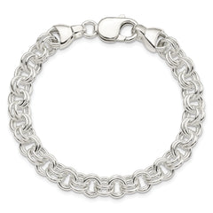 Sterling Silver 7.5inch Double Link Bracelet