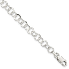 Sterling Silver 7.5inch Fancy Link Bracelet
