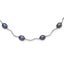 Sterling Silver Rh-plated 6-7mm Black FW Cultured Pearl Necklace