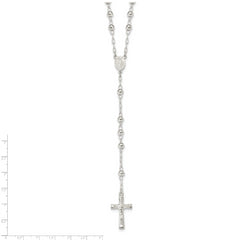 Sophia Jewelers 925 Sterling Silver Polished 26 Rosary Necklace for Women