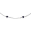 Sterling Silver RH-plated Fresh Water Cultured Peacock Pearl Necklace
