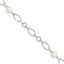Semi-Round Freshwater Pearl Bracelet in Sterling Silver, 7.5 Inch - Sophia Jewelers