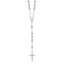 Sterling Silver Polished Rosary Necklace