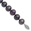 Black Freshwater Pearl Bracelet in Sterling Silver, 10mm, 7.2 Inch - Sophia Jewelers