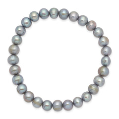 6-7mm Grey Freshwater Cultured Pearl Stretch Bracelet