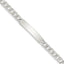 Sterling Silver Polished Engraveable Curb Link ID Bracelet - Sophia Jewelers