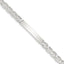 Sterling Silver Polished Engraveable Anchor Link ID Bracelet - Sophia Jewelers