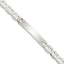 Sterling Silver Polished Engraveable Anchor Link ID Bracelet - Sophia Jewelers