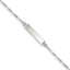 Sterling Silver 6inch Polished Engraveable Childrens ID Bracelet