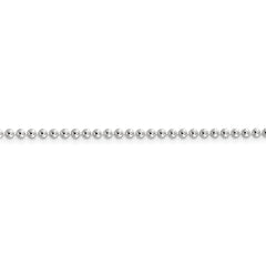 Sterling Silver 2.35mm Beaded Chain