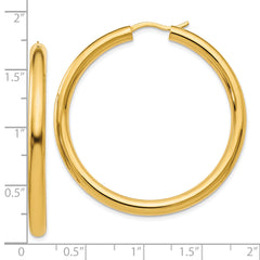 Sophia Jewelers Gold-Plated Sterling Silver Hoop Earrings Polished & Elegant