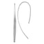 Sterling Silver Rhodium-plated Polished & Brushed Earrings