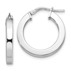 Sterling Silver Polished Hoop Earrings