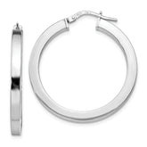 Sterling Silver Polished Hoop Earrings