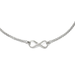 Sterling Silver 925 Infinity Necklace with Elegant Thematic Design by Sophia Jewelers - 18