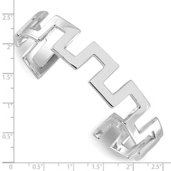 Sophia Jewelers Sterling Silver Rhodium Plated Slip-On Bangle Cuff