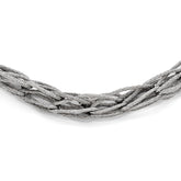 Sterling Silver Mesh Link Necklace