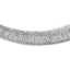 Sterling Silver Polished and Textured Graduated Neck Collar